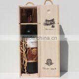 Wholesale Single Pine Unfinished Wooden Wine Bottle Boxes thumbnail-4