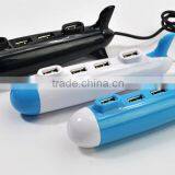 Airplane Shape High Speed 4 Port USB 2.0 HUB thumbnail-3
