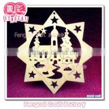 Wooden Christmas hanging decortation (wooden crafts/wood gift/wood art in laser-cutting & engraving)