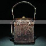 100% Handmade Cast Iron Teapot Hand-made Old Iron Teapot Chinese Traditional Teapot thumbnail-2