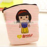 New Design Striped Printing Canvas Coin Purse With Low Price thumbnail-2