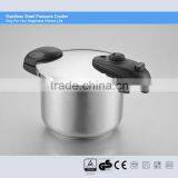 Stainless Steel Weight Valve Pressure Cookers, Sandwich Bottom, Suitable to Gas Stove & Induction Cooker ASF 22CM 6L