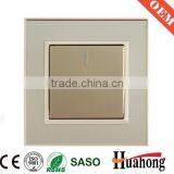 High Quality Gold Acrylic Wall Switch thumbnail-2