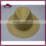 100% Paper Plaid Straw Hat Straw Panama Hat thumbnail-4
