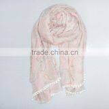 100% Polyester Fimo Pattern Fashion Scarf for Lady thumbnail-5
