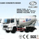 CAMC Concrete mixer truck (Mixing Volume: 8m3, Engine Power: 336HP) of concrete mixers for sale