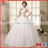 Wedding Dress Floor-Length Sleeveless Natural Lace Up Multi Sizes More Color Simple Wedding Dresses Quality Choice thumbnail-4