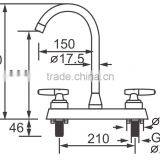 Plastic Cheap Dual Handle Kitchen Faucet D309 thumbnail-2
