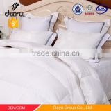 White comfortable hotel goose down quilt bedding set patchwork quilt comforter