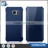New Best Cheap China Leather View Flip Smart Case Mirror Cover Intelligent Case For Samsung Galaxy S6/S6 Edge Case thumbnail-3