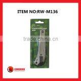 Factory Supply Best Selling 18mm ZINC ALLOY Utility Knife/Cutter/Single Blade /Plastic Hand Tool