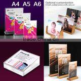 A6.A5.A4 T-shaped Straight edge Clear acrylic strong magnetic table display a4 acrylic display stand