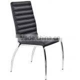 Modern Office Chair no Arms Black Leather Chair Wihout Arms thumbnail-1