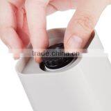 SINOGLASS 2pcs Ceramic Mechanism Square Round Design Glass Pepper Grinder Jar Set thumbnail-2