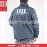 China Clothing Manufacturer Wholesale Windproof 190T Polyester Mechanic us Navy Work Jacket With Your Own Brand Print(LCTU0066) thumbnail-2