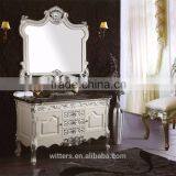 Selling Well in America Fantastic Premium Quality for Project Hotel Solid Wood Double Sink Bathroom Vanity WTS242