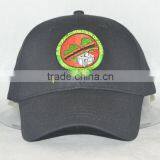 Guangzhou Hat Factory Professional Custom / 100% Cotton /6 Panel / Embroidery Logo/black Baseball Cap