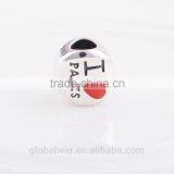 925 Sterling Silver Charm Enamel Heart Paris Charms Silver Beads For Snake Chain Bracelet DIY Jewelry thumbnail-4