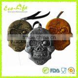 Halloween Cool Man Skull Design Retro Look Silicone Coin Pouch Purse Wallet With Zipper thumbnail-1