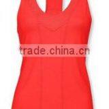 Men Sports Tank Tops Gym Fitness Vest Red Tank Top thumbnail-1