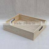 Factory Price Nature Color Wooden Breakfast Set Tray,sushi Tray Sets