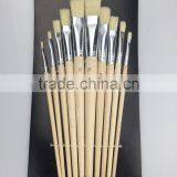 10 pc Art Nylon Brush, Oil Painting Brush With Aluminium Ferrule. Trade Assurance. thumbnail-3