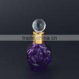 Various Colors Glass Bottles for Essential Oil Empty Flower Shaped Glass Perfume Bottle With Glass Stopper thumbnail-4
