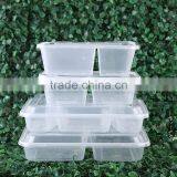 Clear 1000ml Divided Plastic Take Away 2 Compartment Microwave Safe Food Container thumbnail-3