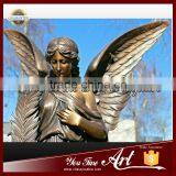 Large Garden Bronze Angel Statue thumbnail-1