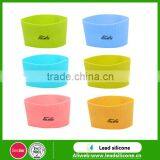 Eco- Friendly Collapsible Silicone Heat Insulation Colorful Cups Sleeve thumbnail-4