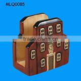 Vintage Resin Hotel Shaped Bar Napkin Holder thumbnail-1