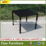 Black Powder Coating Aluminum Square Table thumbnail-1