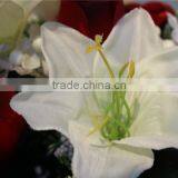 Home Garden Decorative Wedding 70cm Height Artificial Plastic Flower Bronze Bushing 7 Heads Lily Rose EMG11 21W06 thumbnail-2