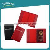 Toprank Fashion Design Popular Custom Personalized PU Passport Holder Travel Passport Wallet Card Holder thumbnail-1