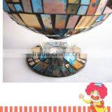 Home Decor Fancy Thin Neck Unique Stained Mirrored Mosaic Flower Arrangement Glass Vases thumbnail-4