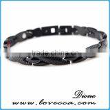 Wholesale Black Men's Hematite Health Ceramic Bracelet Links thumbnail-6