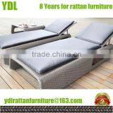 Youdeli Rattan Garden Chaise Lounge Bed Outdoor Furniture thumbnail-1