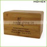Bamboo Cremation Urn Cremation Boxes for Ashes Homex BSCI/Factory thumbnail-1