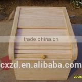wood material raw rice storage use wooden rice box