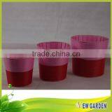 Newgarden Smooth Surface Flower Pot Imitation Rattan Basket thumbnail-2