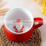 Santa Snowman Christmas Tree Coffee Mug for Christmas thumbnail-1