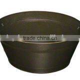 Mat Black Beverage Tub With Wooden Handles thumbnail-1