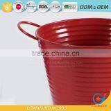 Powder Coated Unique Iron and Zinc Garden Embossing Watering Flowers in Pots Decorative Outdoor Pots Rose Flower Pot thumbnail-3