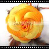 Fashion Feather Rose Flower Hair Accessory