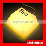 UCHOME Creative Furniture Lamp Wholesale Mini Button Lamp Creative Keyboard Night Light Cheap LED Key Light thumbnail-5