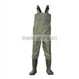 High Quality Fishing Wader 100% Waterproof Camo Chest PVC Wader thumbnail-2