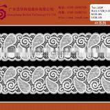 Tricot Floral Embroidered Applique Lace Trimming Fabric for Dress thumbnail-5