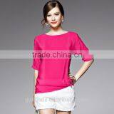 2017 New Tops Ladies Long Sleeve Woman Chiffon Fashion Ladies Blouse thumbnail-2