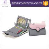 China Wholesale Girls Mini Wallets Hot Sale Professional Women Genuine Split Cow Leather Walllet For Lady thumbnail-2