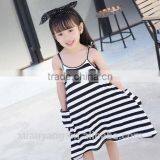 High Quanlity Mummy and Daughter Stripe Clothes Girls Frocks Designs Wholesale New Model Western Style Dress thumbnail-3